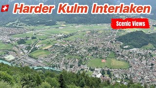 🇨🇭 4k Scenic Walk  Harder Kulm Interlaken Switzerland [upl. by Nnailuj]