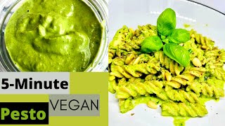 5Minute Healthy Vegan Pesto [upl. by Ial]