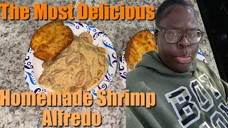 COOKING WITH TIONA JAI  MAKE HOMEMADE SHRIMP ALFREDO WITH ME [upl. by Sidon776]