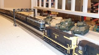 HO scale quotShenandoahquot pt 4 Thanksgiving consist meets reefer train [upl. by Rehpotsrihc105]