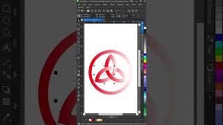 Como criar Design de Logo Triquetra em vetor no CorelDRAW 137 shorts [upl. by Gnourt]