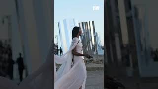 Una dea in Sardegna NaomiCampbell è arrivata a Nora per la sfilata DGAltaModa [upl. by Sokem609]