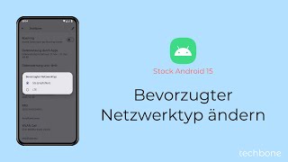 Bevorzugter Netzwerktyp ändern Android 15 [upl. by Oiramrej]