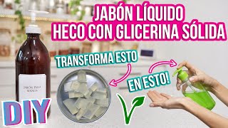 JABON LÍQUIDO FÁCIL Y BARATO  CON BASE DE GLICERINA SÓLIDA  Mixi [upl. by Druce]