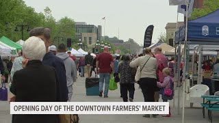 Opening day Downtown Des Moines Farmers Market [upl. by Gnut]