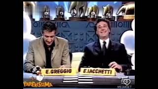 Ezio Greggio e Enzo Iacchetti risate fuori onda Paperissima 2002 [upl. by Ylrehs537]