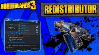 Borderlands 3  Redistributor Unique Weapon Guide Shock Chaining [upl. by Yonatan]