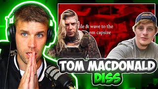 TOM MACDONALD DISS  Rapper Reacts to Uphcurch  WHY BOYS FIRST REACTION [upl. by Eneleahs137]