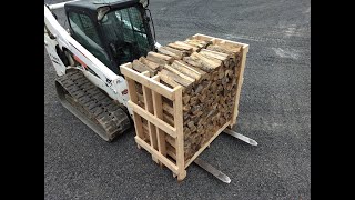 Custom Firewood Racks Stacked amp Loaded FAST [upl. by Ligriv]