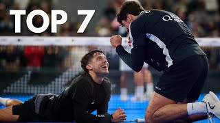 Top 7 Best Points Paris Major  Premier Padel [upl. by Shirlie558]