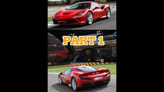 Ferrari F8 TributoDubai Autodrome Track383kph top speed PART 1 [upl. by Rawley]