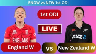 Live  England Women vs New Zealand Women  SLW vs WIW 1st ODI ENGW vs NZW 2024 [upl. by Efinnej]