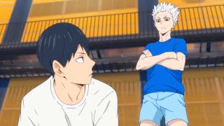 Haikyu TO THE TOP 2nd  Hinata and Kageyama practice with Top Servers [upl. by Einram475]