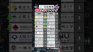 【住友商事】新卒採用 大学ランキング 就活 26卒 住友商事 [upl. by Droffats166]