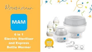 UNBOXING amp GIVEAWAY  Mam 6 in 1 Steriliser amp Bottle Warmer [upl. by Babbie972]