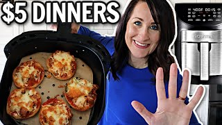 5 DINNERS Air Fryer Meals that are CHEAP QUICK and EASY in the GOURMIA Air Fryer [upl. by Cheyne]