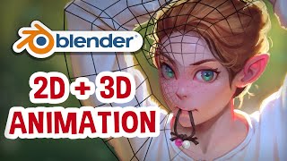 Make your art Move  Blender 2D animation tutorial [upl. by Aeniah]