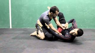 Triángulo desde la guardia  Triangle choke from guard [upl. by Sucramrej421]