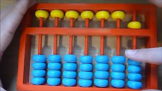 Teachtopiacom Counting from One to Ten with a Soroban Japanese Abacus [upl. by Esinrahs]