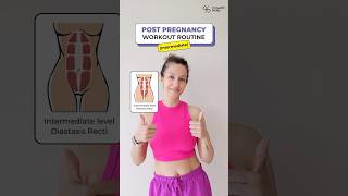 4 Exercises Post Pregnancy Workout Routine Intermediate level [upl. by Oniliuqnart515]