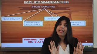 Implied warranty Under Sale of Goods Act [upl. by Marcel966]