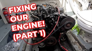 REFITTING THE STARTER MOTOR OF OUR YANMAR 2GM20 MARINE ENGINE [upl. by Aciretehs]