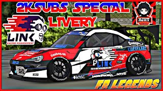 Fr Legends  LIVERY TOYOTA GT86 JACK SHANAHAN  Free Livery Code [upl. by Colwell]