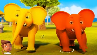 Ek Mota Hathi একটি মোটা হাতি Kalu Madari Aaya  More Bangla Nursery Rhymes and Cartoon [upl. by Fabrianne368]