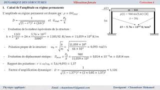 Dynamique des structures Exercice 6 [upl. by Elaweda28]