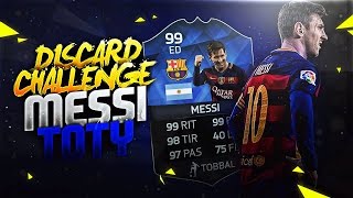 INCREIBLE DISCARD CHALLENGE  RONALDO TOTY VS MESSI TOTY [upl. by Legnalos417]