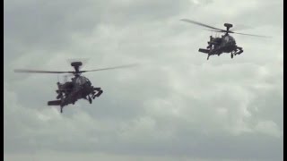 Attack Helicopter Display Team  RNAS Yeovilton Air Day 2015 [upl. by Israeli191]