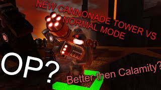 NEW CANNONADE TOWER vs NORMAL MODE  Paradigm Shift Tower Defense [upl. by Libnah293]