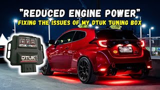 GR YARIS  Check Engine Light with the DTUK Tuning Box Heres how we fixed the issue [upl. by Steele]