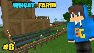 Wheat Farm  Minecraft Gameplay 8 [upl. by Ylecara526]