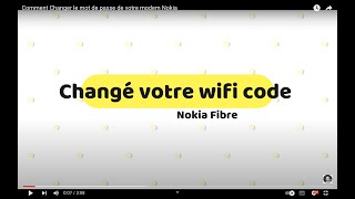 Comment Changer le mot de passe de votre modem Nokia [upl. by Imekawulo]