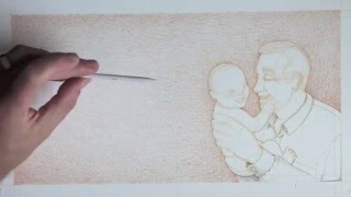 Drawing Tutorial  Colored Pencil Technique To Fill In Large Spaces [upl. by Blancha]