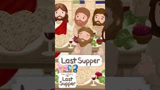 EASTER THE LAST SUPPER · BIBLE STORIES FOR CHILDREN KIDS · ANIMATED CARTOON BIBLE shorts [upl. by Fahland697]