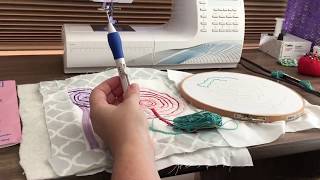 Embroidery Pen for Quilting Experiment [upl. by Denis]