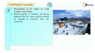 Cold Weather Concreting  Durability of Concrete  Advanced Concrete Technology [upl. by Haziza]