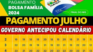 CALENDÁRIO BOLSA FAMÍLIA 2024 VEJA DATAS E VALOR DO PAGAMENTO DE JULHO 2024 [upl. by Zetroc]