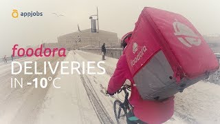 🚲 Foodora Deliveries in 10°C  AppJobscom [upl. by Reklaw168]