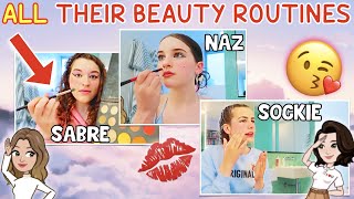 ALL the Norris Girls FULL Makeup ROUTINES Sabre Sockie Naz amp Brooke [upl. by Stila]