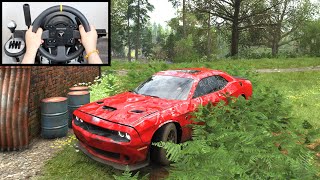 Forza Horizon 4 Rebuilding Dodge Challenger SRT Hellcat Thrustmaster TX Steering Wheel Gameplay [upl. by Rayshell]