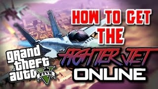 GTA V HOW TO GET THE FIGHTER JET EASILY [upl. by Peedus]