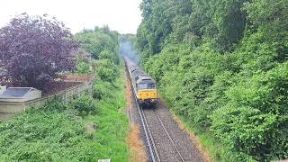 LSL 47828 tnt with 47810 quotCrewe Diesel Depot on 1Z27 at Funtley 220624 [upl. by Asseniv2]