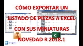 Inventor 20181  Lista de piezas a Excel [upl. by Gerstein678]