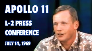 Apollo 11 L2 Press Conference  July 14 1969 Armstrong Aldrin Collins HD Remaster [upl. by Hart]