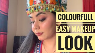 Colourful Easy Makeup Look 🌸 Art’s Of PiYa [upl. by Hanauq799]