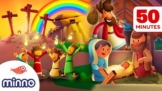 9 ASTONISHING Kids Bible Stories That Changed the World  50 Minutes of Bible Stories for Kids [upl. by Leffert]