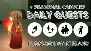 Todays Daily Quests in Golden Wasteland  Sky Children of the Light [upl. by Megen]